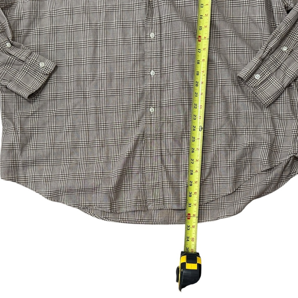 Polo Ralph Lauren Blake Plaid Button Down Shirt XXL Brown Tan Classic Fit Pony - Picture 8 of 8